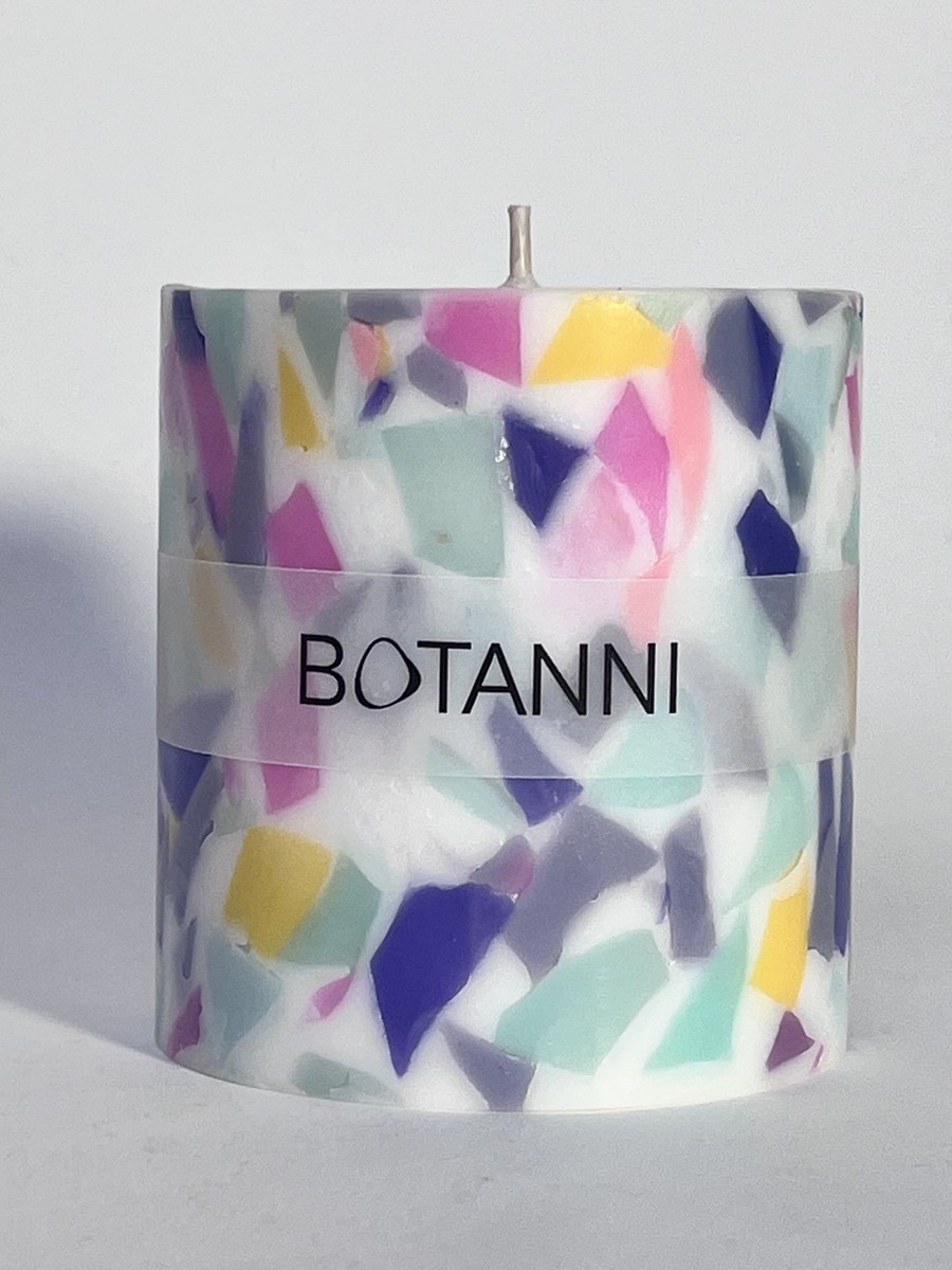 Botanni Kerze, Terrazzo, Pastell-Mix