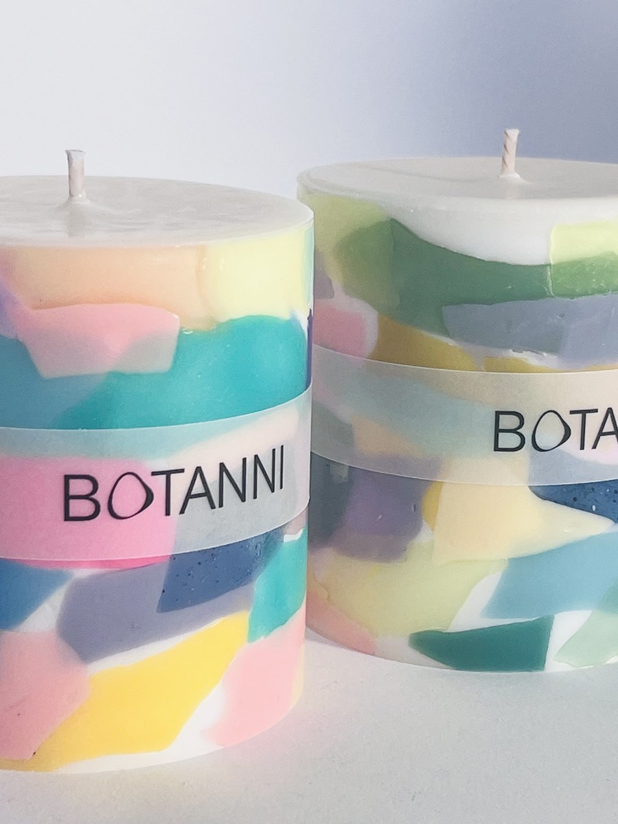 Botanni Kerze, Terrazzo-Duo, Sonnenlicht