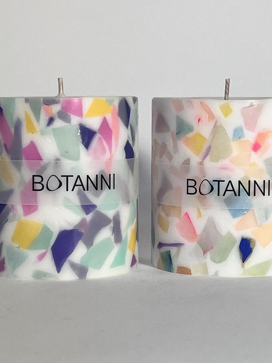 Botanni Kerze, Terrazzo, Konfetti-Duo
