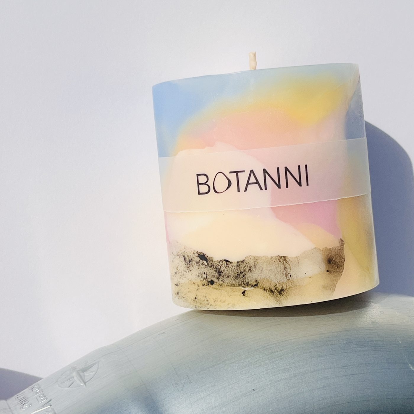 Botanni Kerze, Marble-Technik, Paar Eins