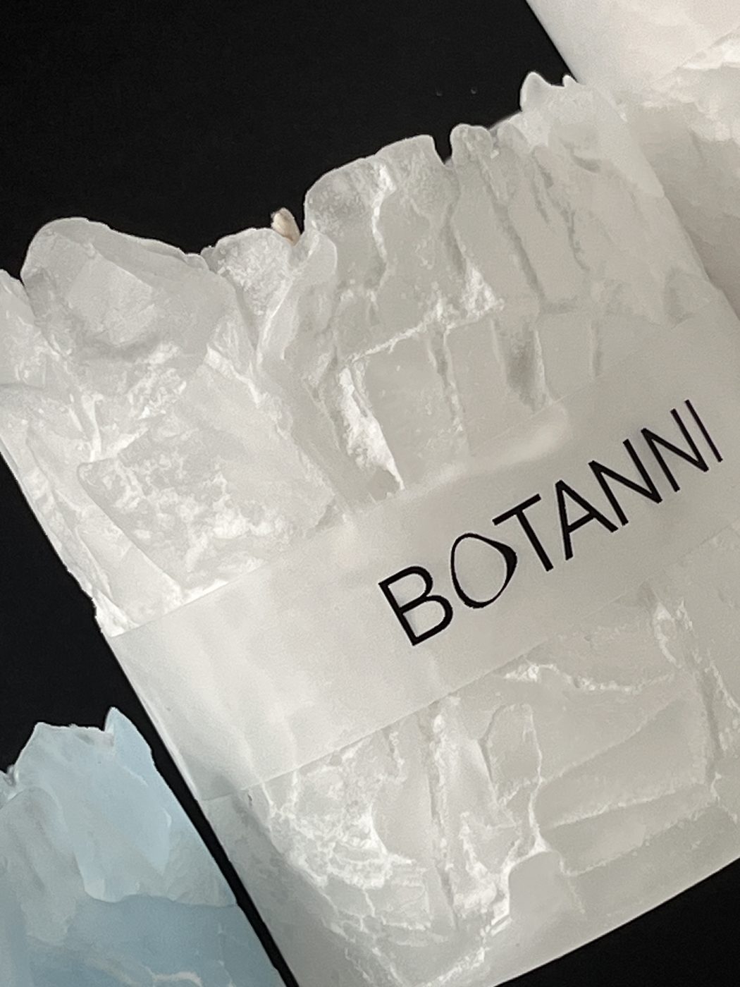 Botanni Kerze, Kristall-Technik, Weiß